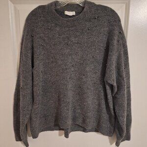 H&M Steel Beaded Sweater